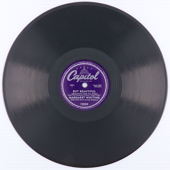 Margaret Whiting - Now Is The Hour / But Beautiful 1948 10" 78 rpm Record 15024 - Picture 4 of 16